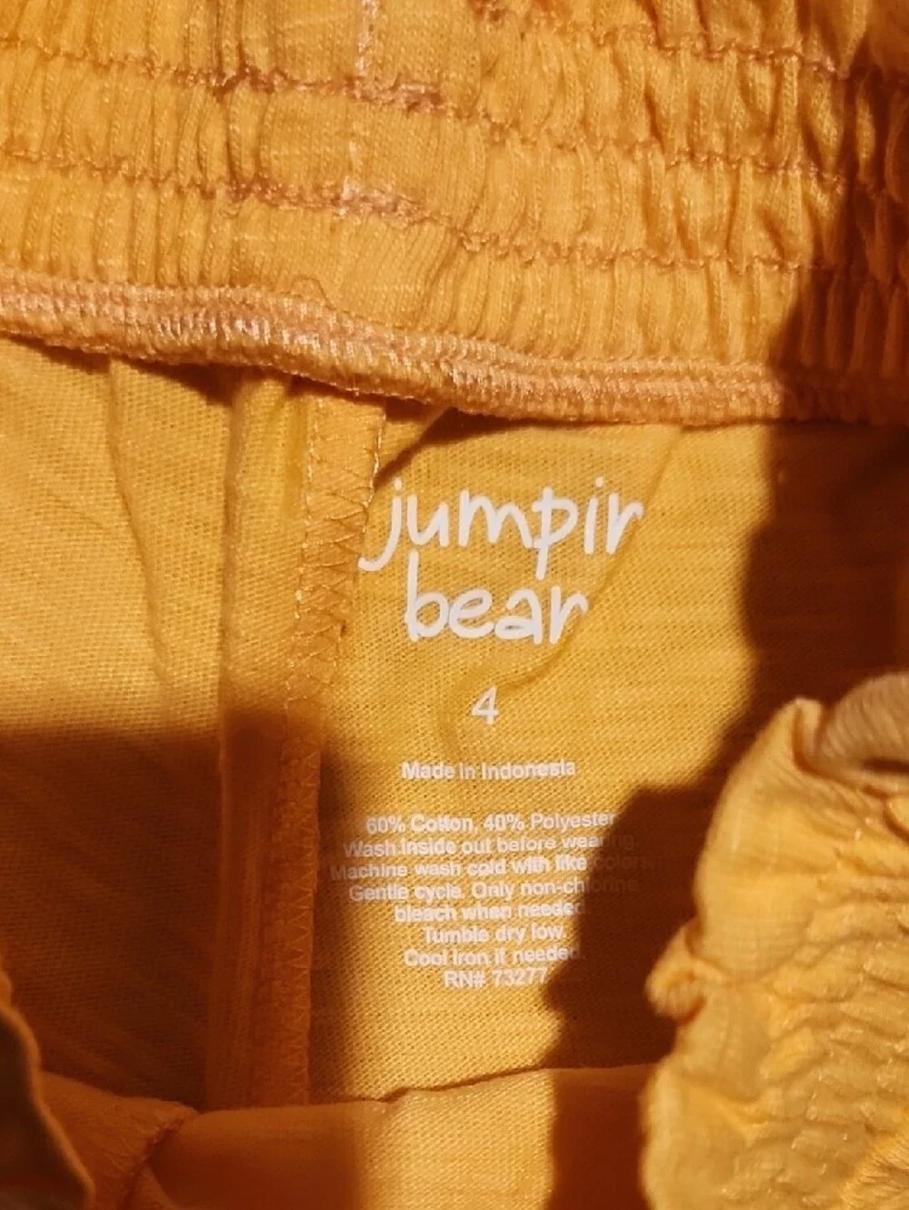 NWT jumping beans Peach-Orange Girls' Elastic-Waist Athletic Shorts
